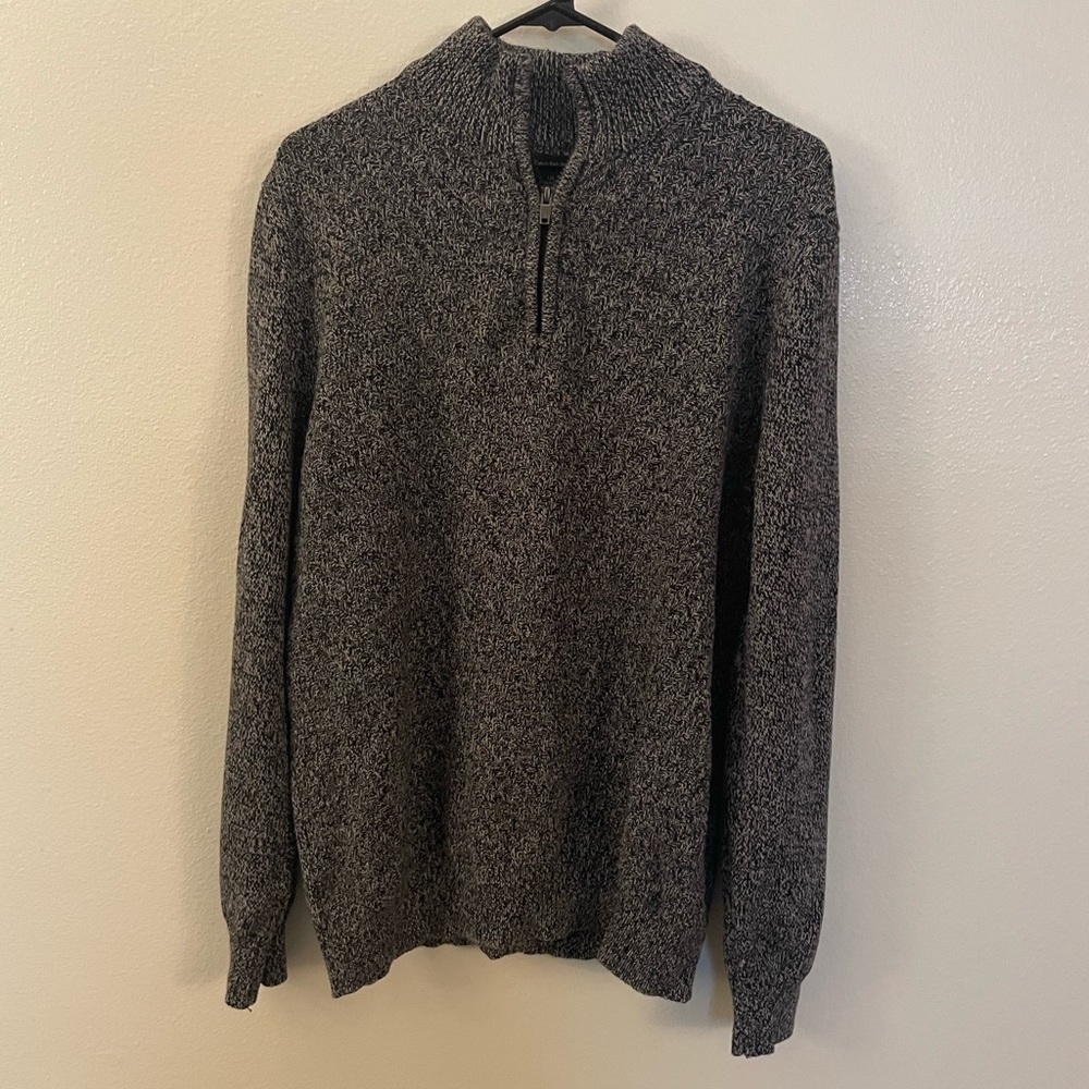 Calvin Klein zippered knit sweater